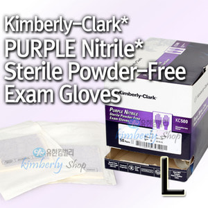 [55093-01]KC500 PURPLE NITRILE* Sterile Powder-Free Exam Glove Large[1페어]